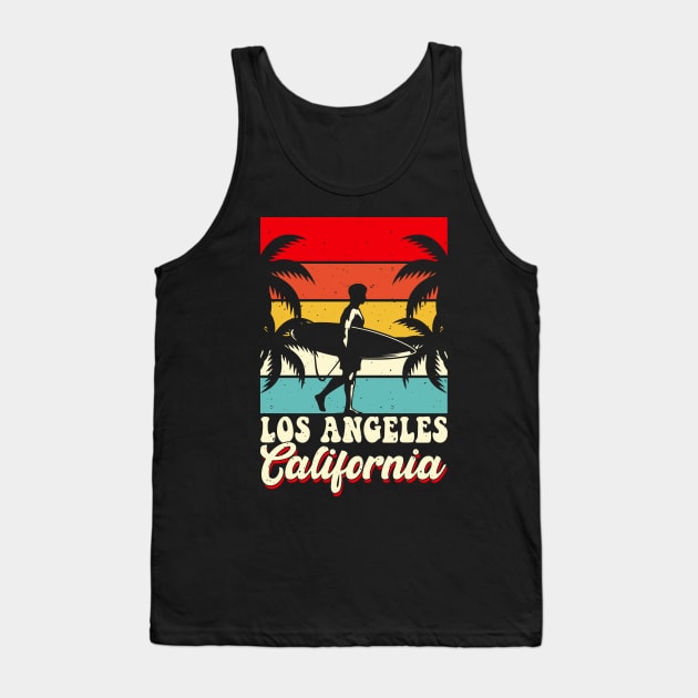 Los Angeles California T Shirt For Men Tank Top by QueenTees